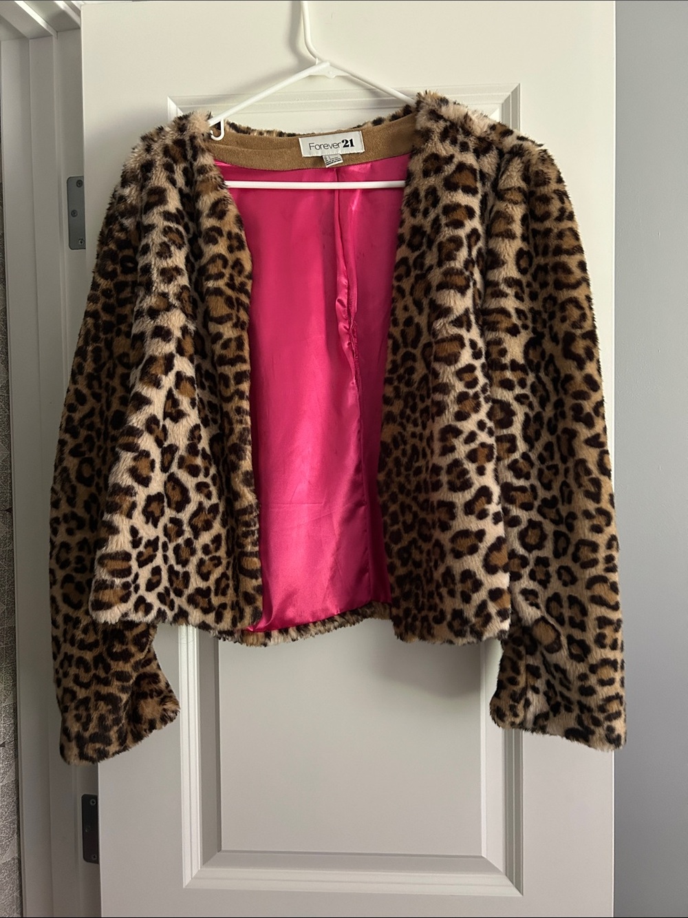 Cheetah print fur coat - soft